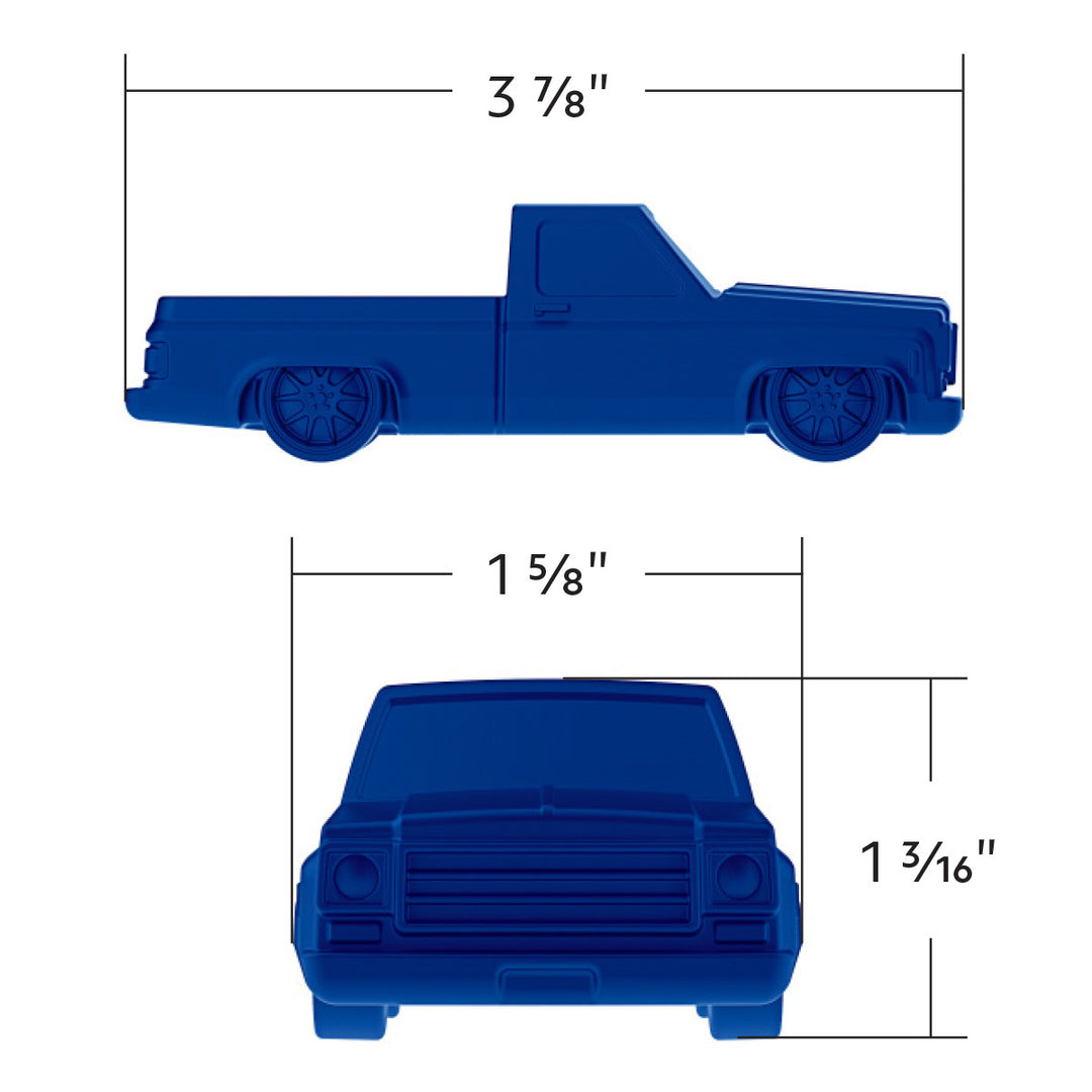 Solid Die-Cast 1973-1987 Chevrolet Truck Style Paper Weight - Indigo Blue