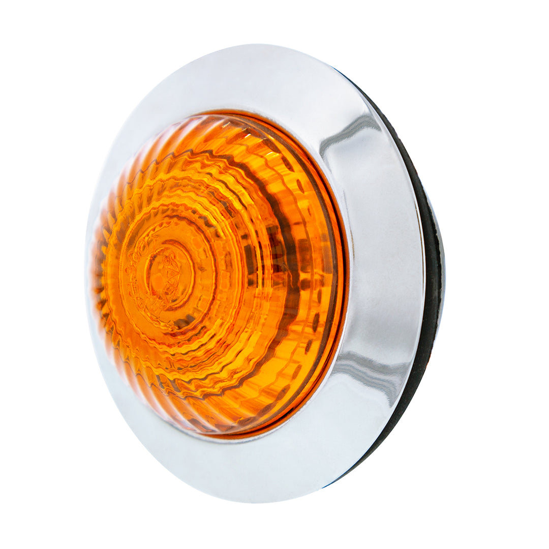 6 LED 1-1/4" Dual Function Light (Clearance/Marker) - Amber LED/Amber Lens