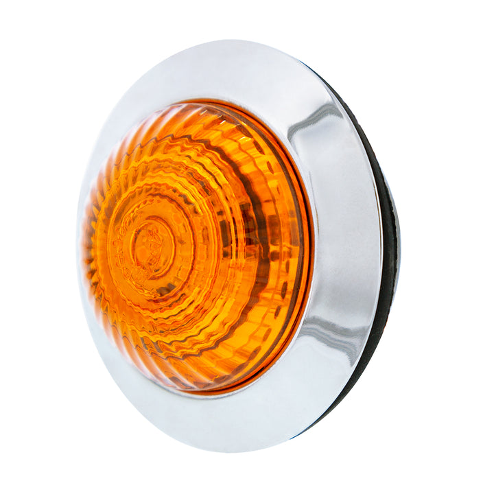 6 LED 1-1/4" Dual Function Light (Clearance/Marker) - Amber LED/Amber Lens