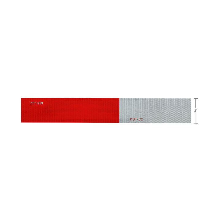 DOT - C2 Conspicuity Reflective Tape - 7" White/11" Red
