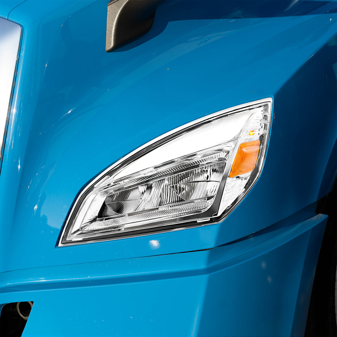 High Power Chrome LED Headlight For 2018-2024 Freightliner Cascadia - Driver