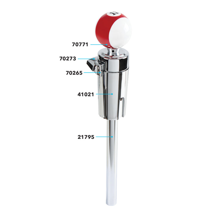 Number 11 Pool Ball Gearshift Knob For 13/15/18 Speed Eaton Style Shifters