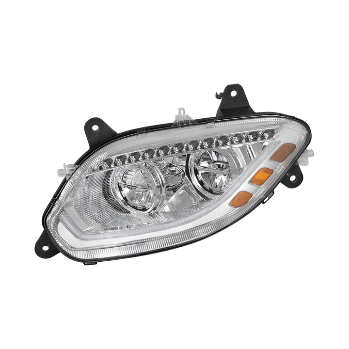 Chrome 86 LED Headlight For 2018-2025 International LT - Driver
