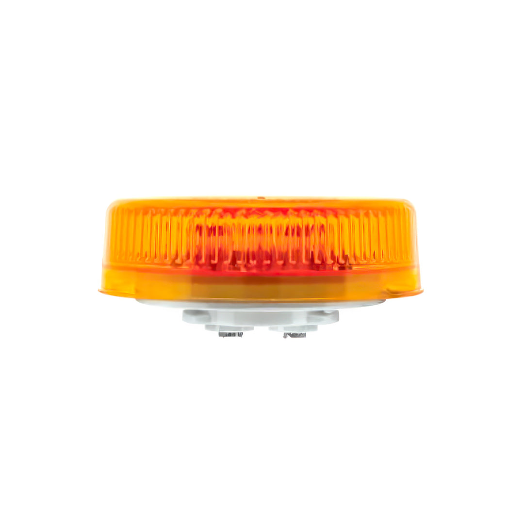 8 LED 2-1/2" Round Reflectorize Light (Clearance/Marker) - Amber LED/Amber Lens (Bulk)