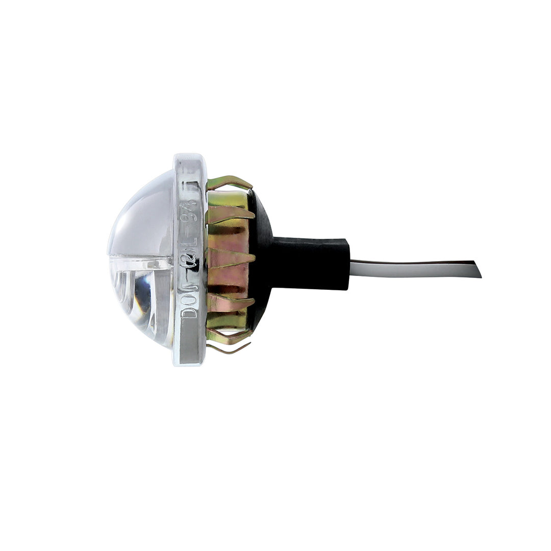 4 LED Round License Light - White LED (Bulk)