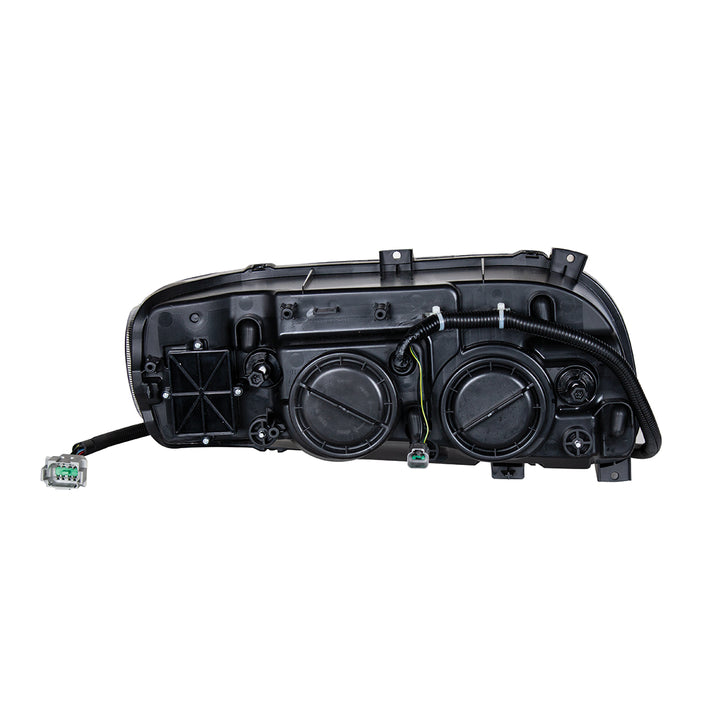 Chrome Projection Headlight With LED Turn &amp; DRL For Peterbilt 389 (2008-2023) &amp; 388 (2008-2015) - Driver