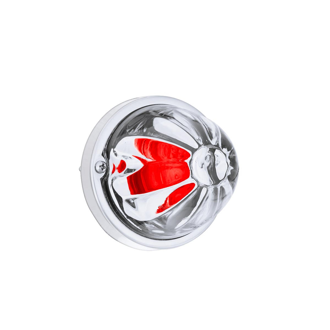 Glass Watermelon Light Kit With LED Light - Red LED/Clear Lens