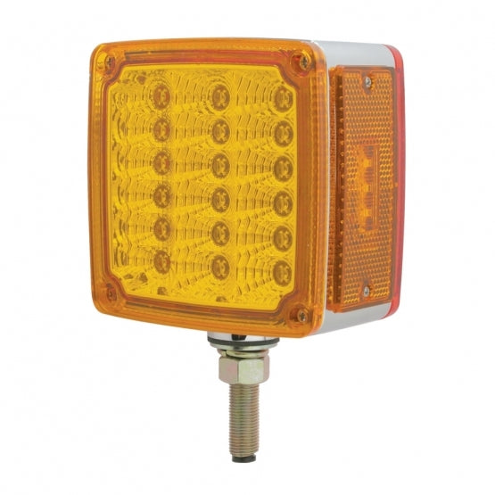 39 LED Reflector Double Face Turn Signal Light (Driver) - Amber &amp; Red LED/Amber &amp; Red Lens