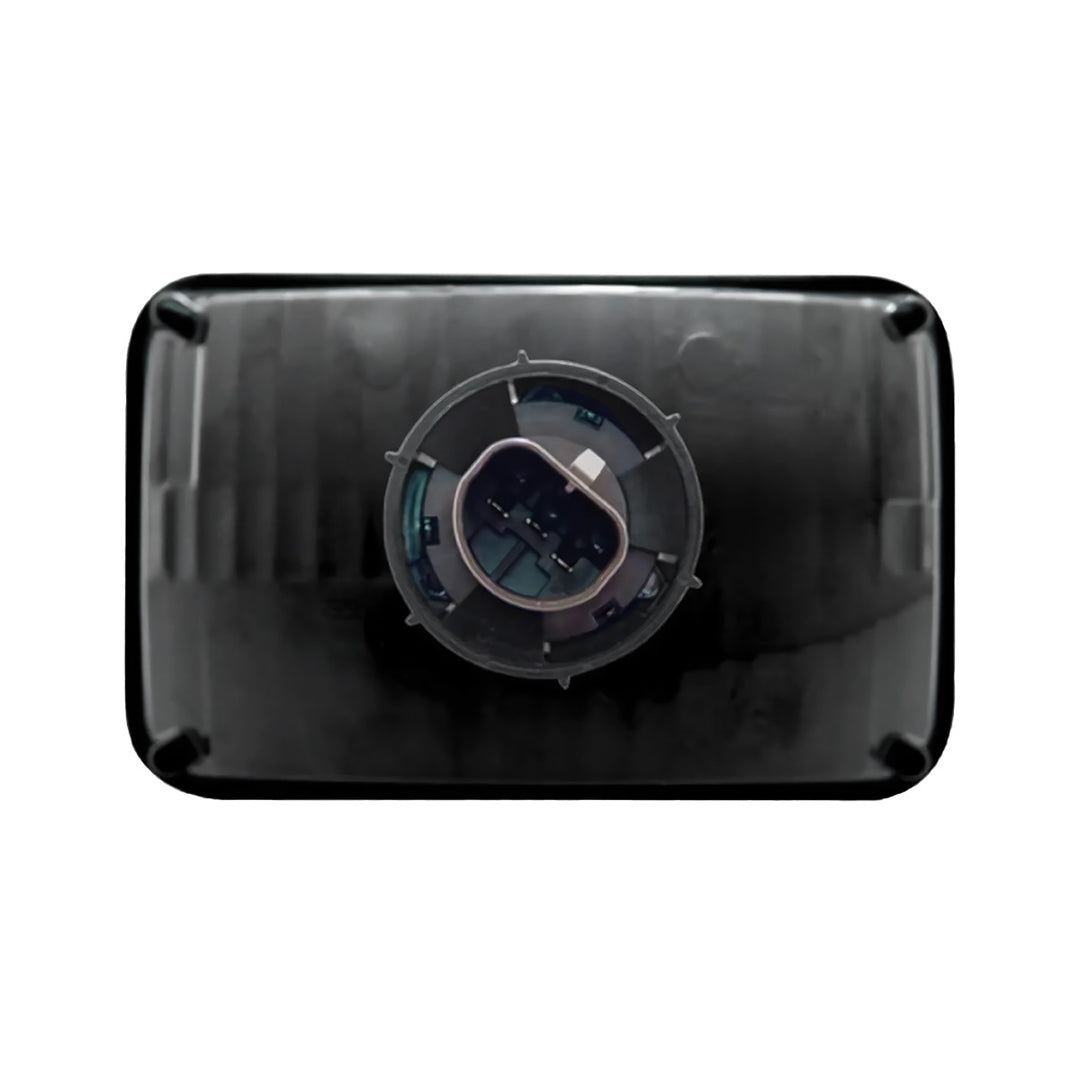 4" x 6" Crystal Rectangular Headlight, Glass Lens - High Beam