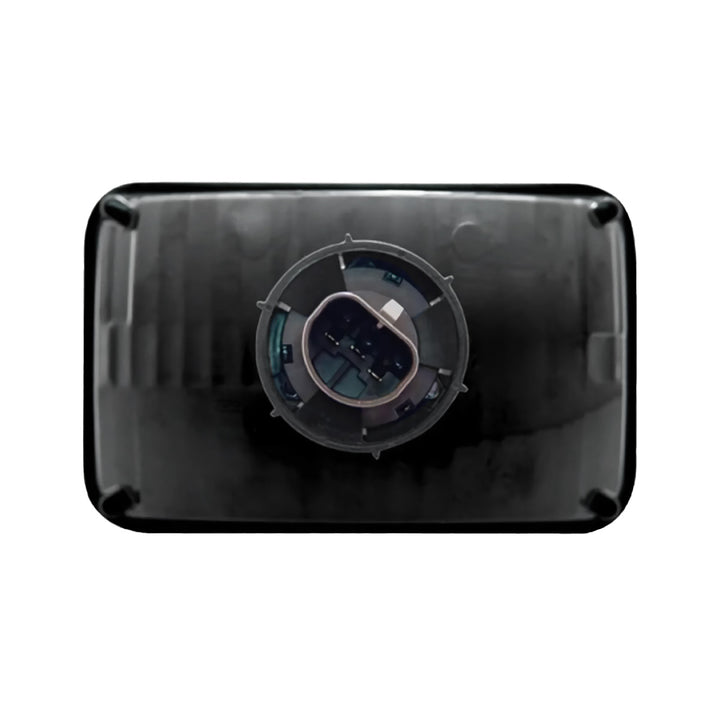 4" x 6" Crystal Rectangular Headlight, Glass Lens - High Beam