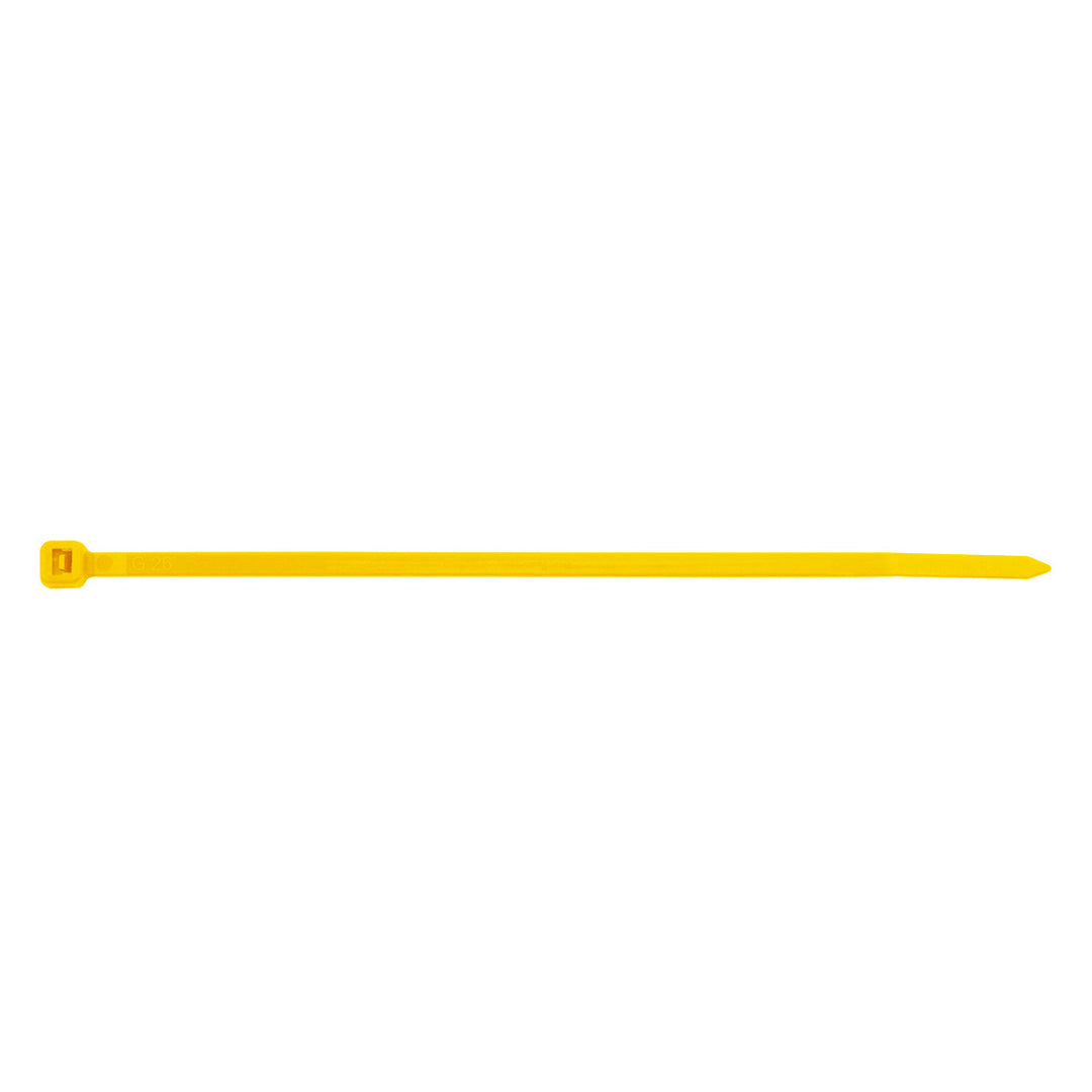 5.5" Yellow Nylon Cable Zip Ties 40 Lbs (25-Pack)