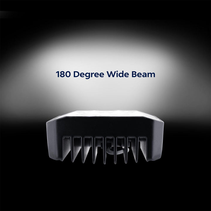 9 LED High Power 3-7/8" Square Work Light - Flood