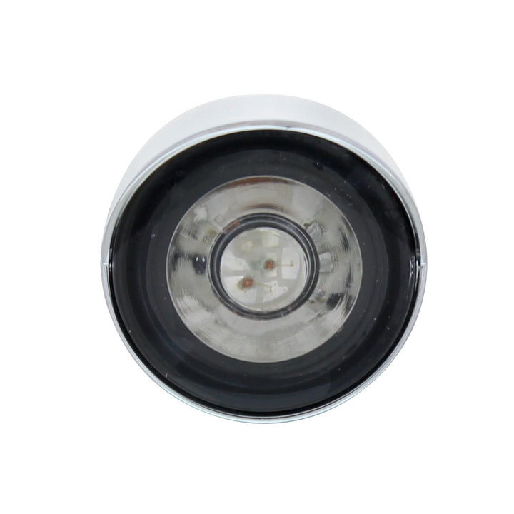 3 LED 1" Dual Function Auxiliary/Utility Light With Visor - Amber LED/Clear Lens