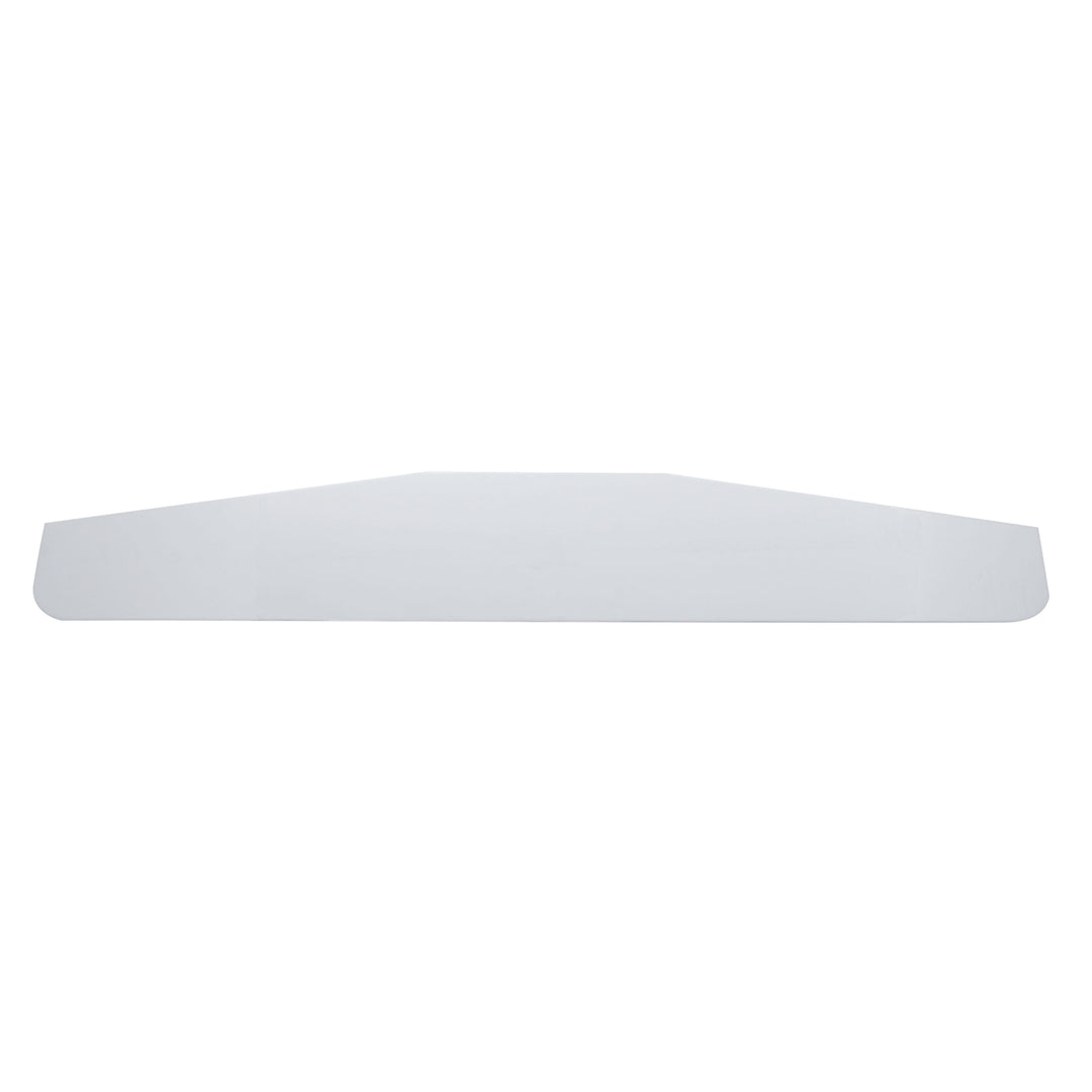 3" x 18" Chrome Standard Bottom Mud Flap Plate - Welded Stud