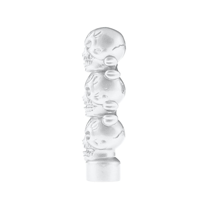 1/2" - 13 Thread-On 3 Skull Candy Color Shift Knob - Pearl White