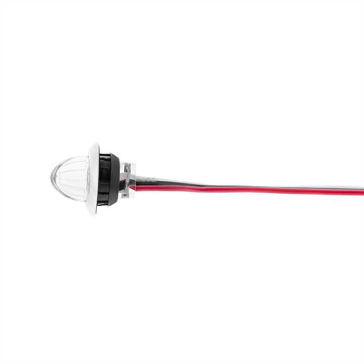 4 LED Dual Function 3/4" Mini Watermelon Light (Clearance/Marker) - Blue LED/Clear Lens