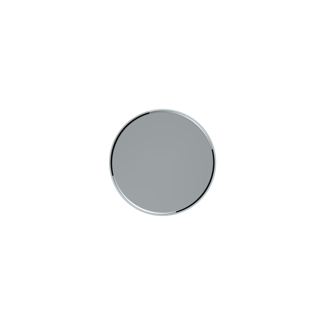 33mm X 6-1/2" Chrome Plastic Tall Cylinder Nut Cover - Thread-On (Bulk)