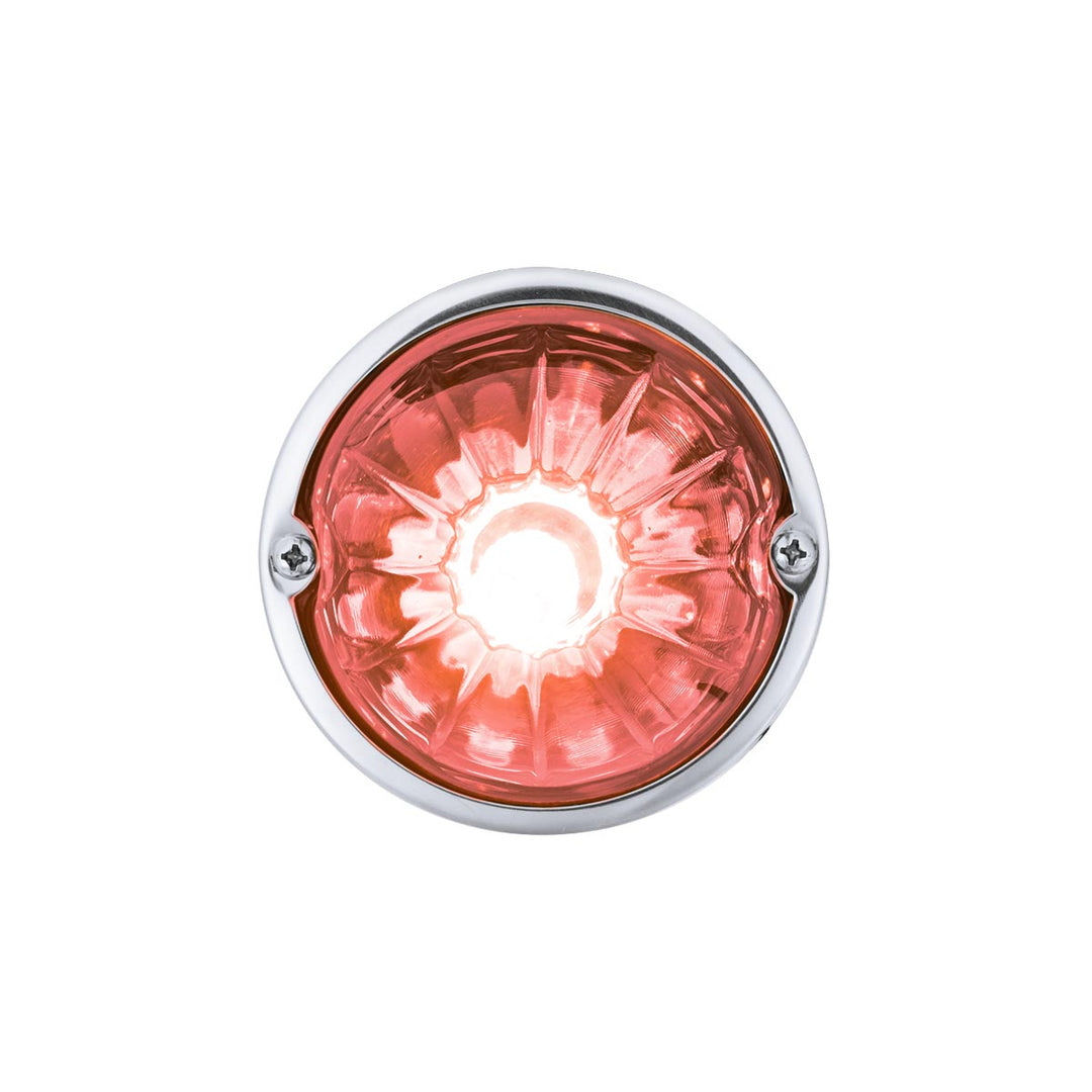 Glass Watermelon Light Kit With LED Light - Red LED/Clear Lens