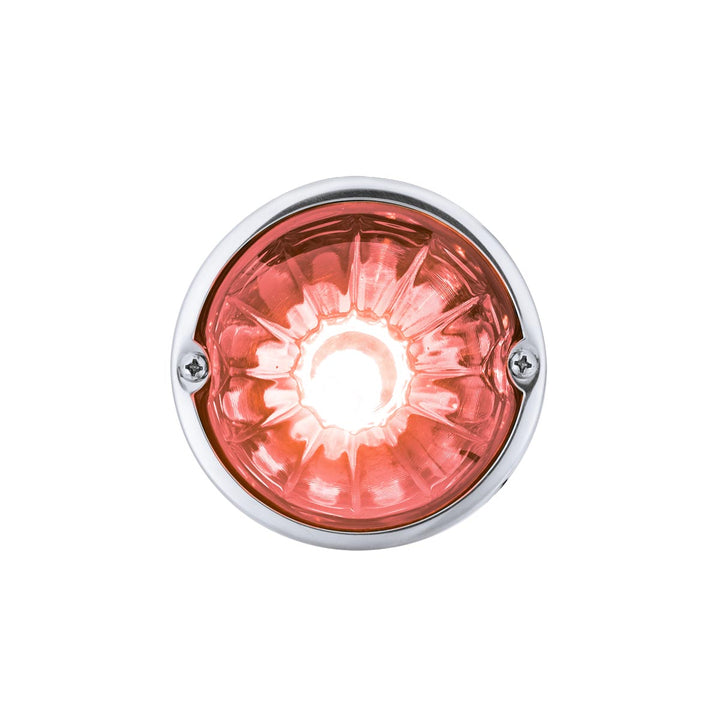 Glass Watermelon Light Kit With LED Light - Red LED/Clear Lens