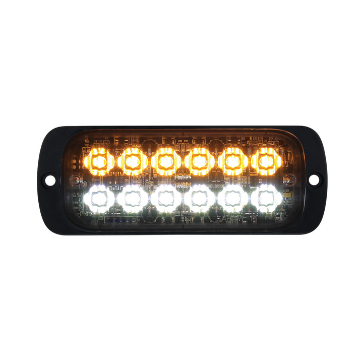 12 High Power LED Super Thin Warning Light - Amber LED &amp; White LED (Bulk)