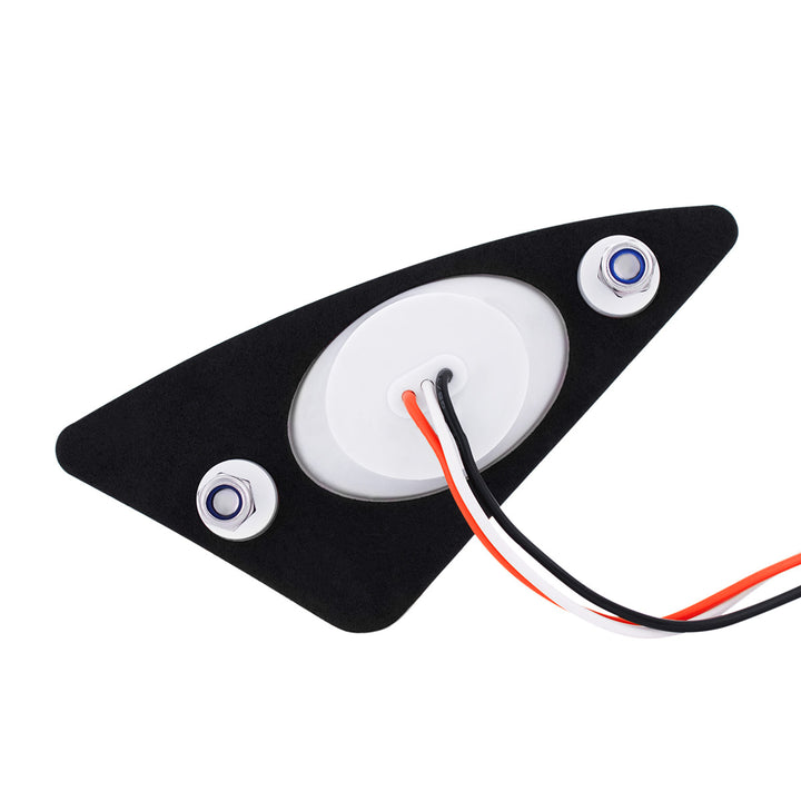 9 LED Competition Series Fender Light For 2007-2017 Kenworth T660 (Passenger) - Amber LED/Clear Lens