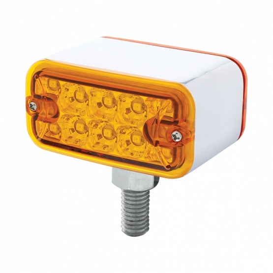 20 LED Dual Function Reflector Double Face Light - T - Mount - Amber &amp; Red LED/Amber &amp; Red Lens