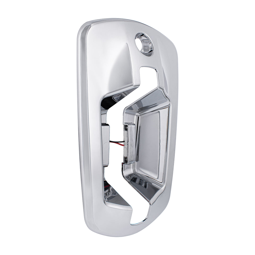 6 LED Chrome Door Handle Cover For 2018-2025 Freightliner Cascadia - Driver, Red LED