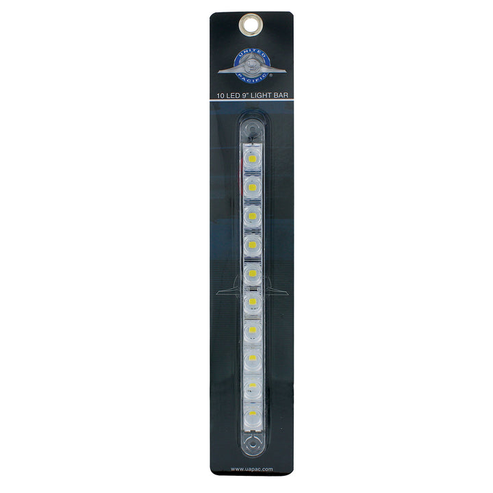 10 LED 9" Dual Function Light Bar - White LED/Clear Lens