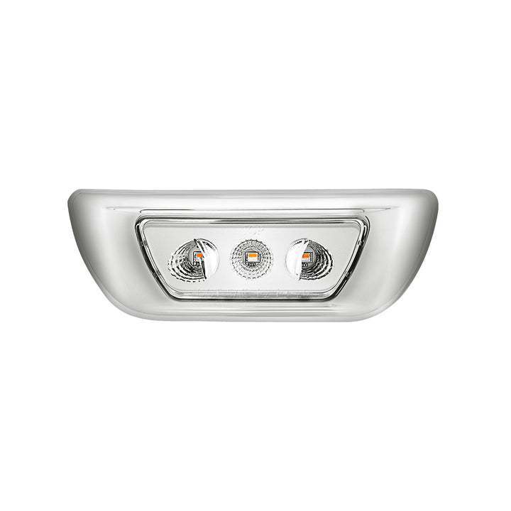 3 LED Double Fury Cab Light For 2013-2021 Kenworth T680 &amp; 2012-2021 Peterbilt 579 - Amber &amp; Blue LED
