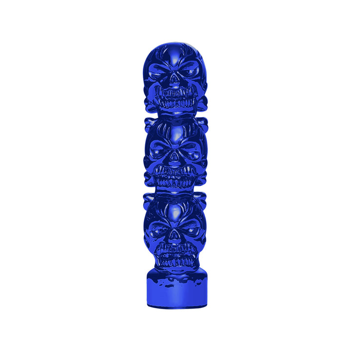 1/2" - 13 Thread-On 3 Skull Candy Color Shift Knob - Indigo Blue