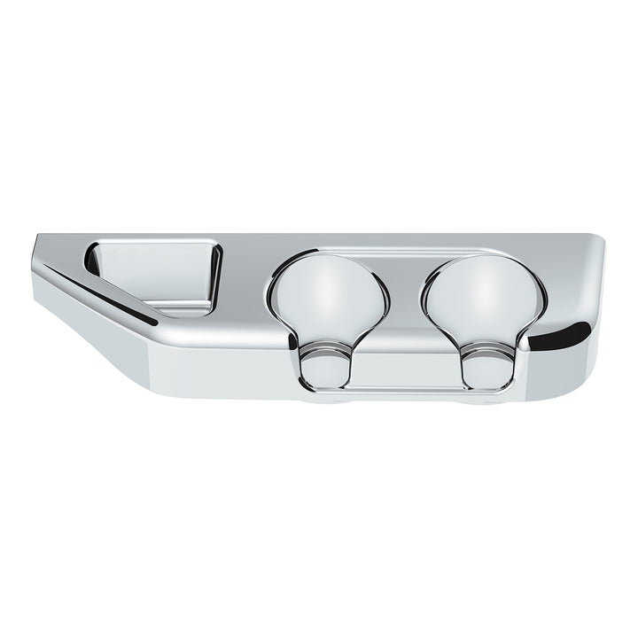 Chrome Center Cup Holder Panel For Freightliner Columbia (2003-2011) &amp; Century/Coronado (2002-2010)