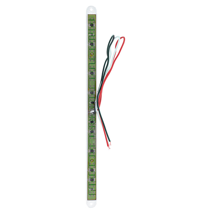 19 LED 12" Reflector Light Bar (Stop, Turn &amp; Tail) - Red LED/Clear Lens (Bulk)