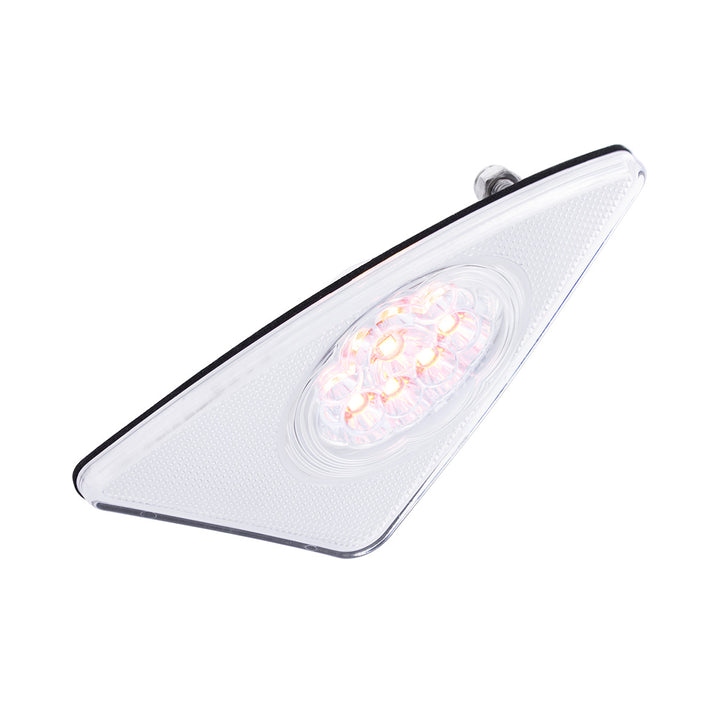 9 LED Competition Series Fender Light For 2007-2017 Kenworth T660 (Driver) - Amber LED/Clear Lens