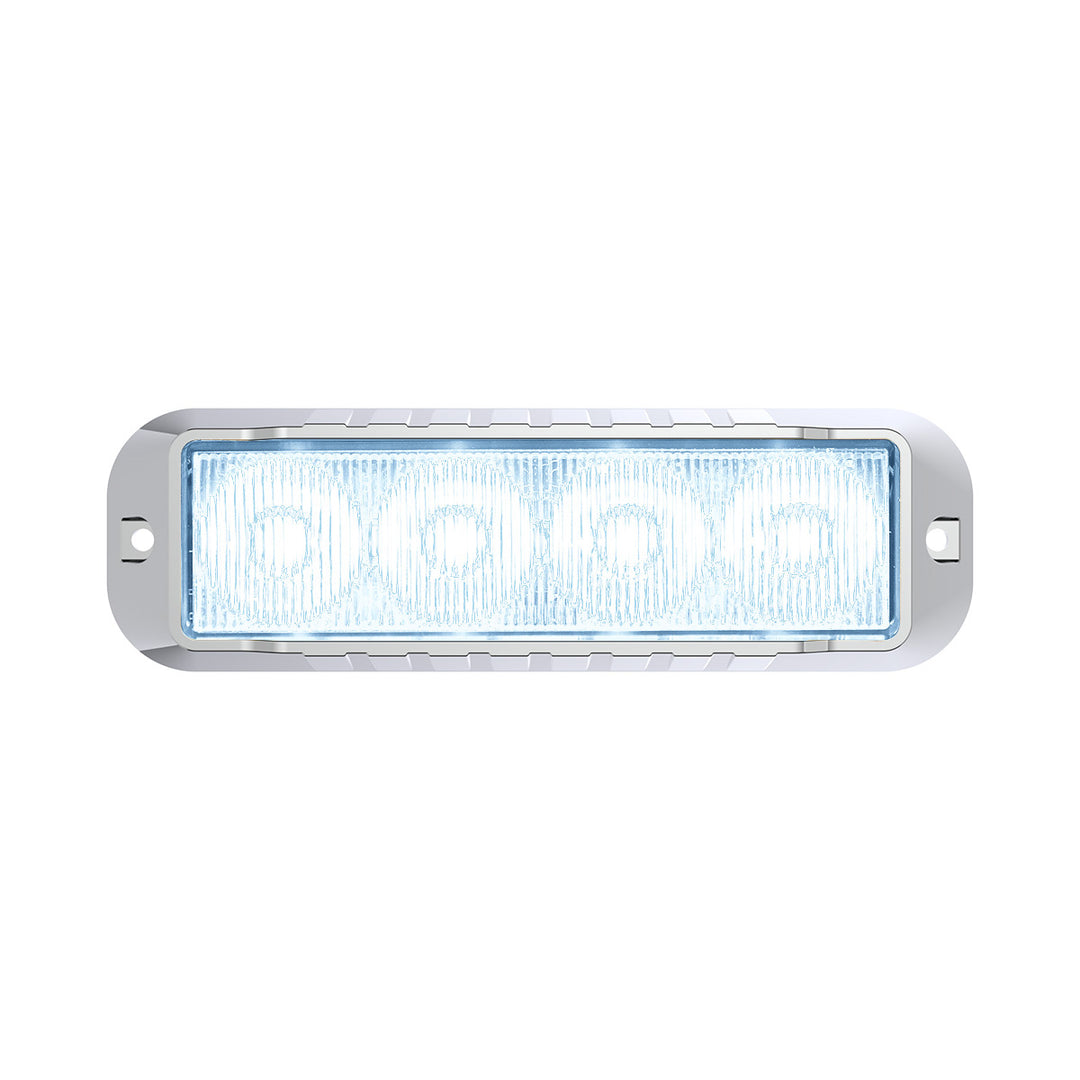 4 LED Warning Light - White LED