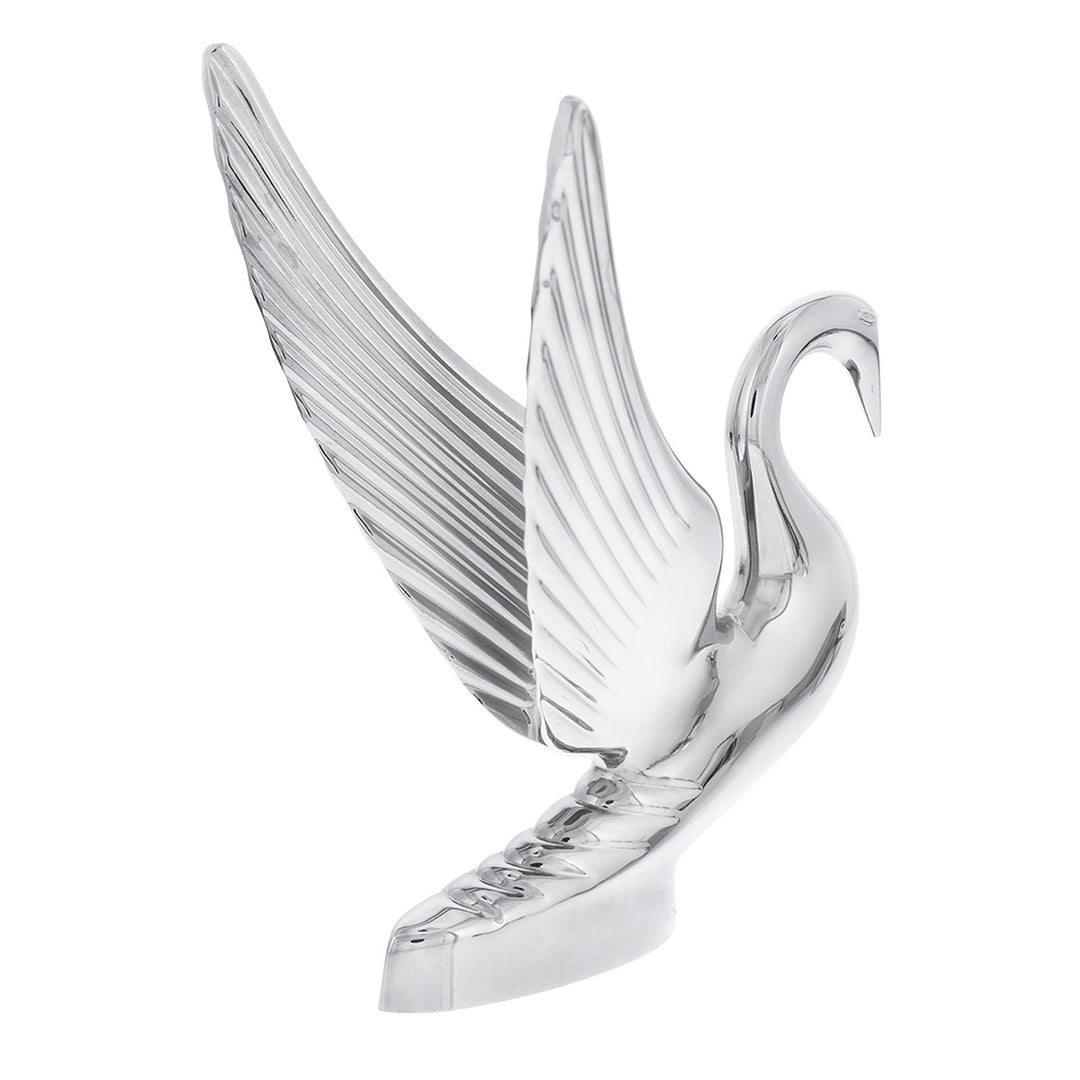 Die-Cast Swan Hood Ornament - Chrome