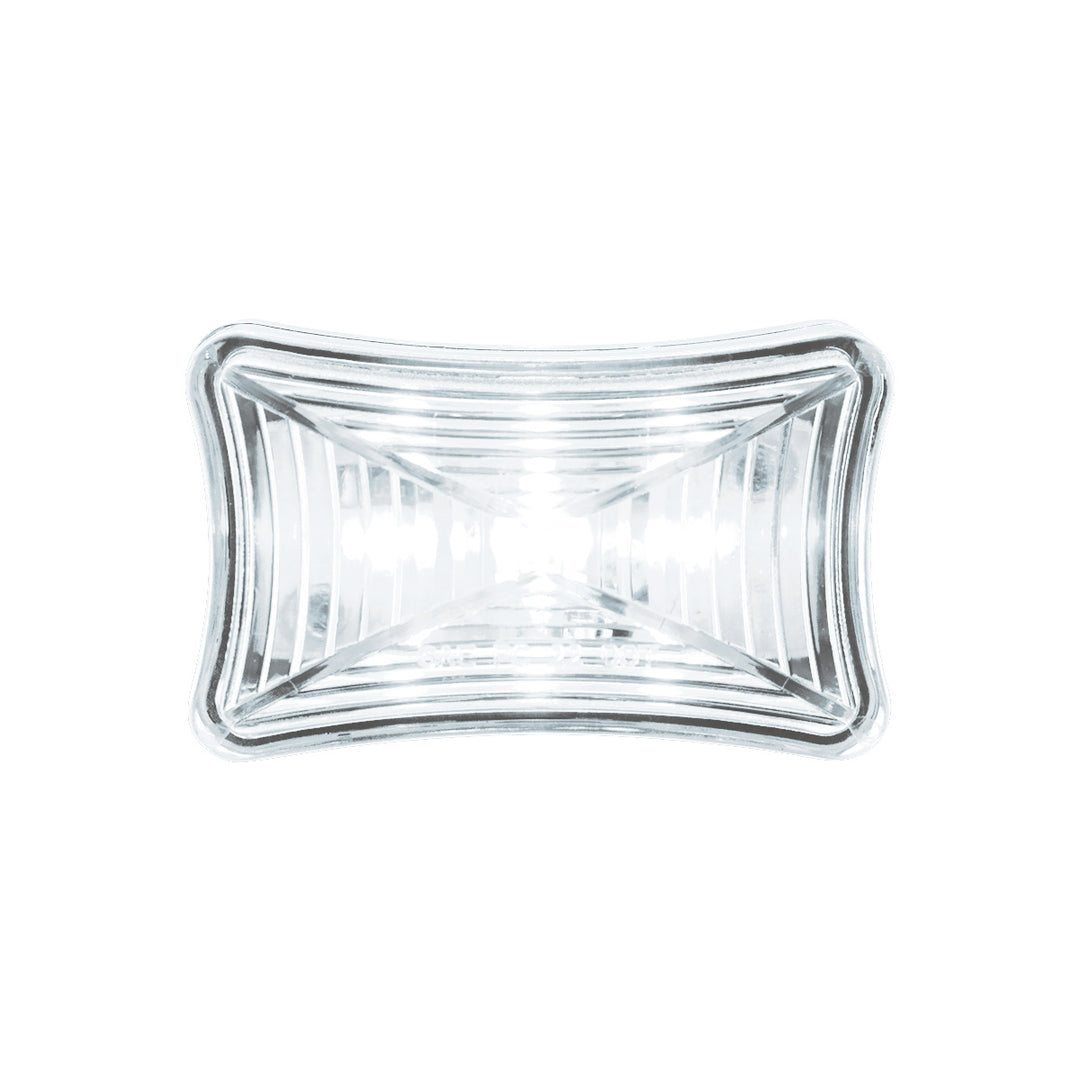 3 LED Rectangular Auxiliary Light - White LED/Clear Lens