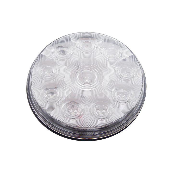 10 LED 4" Auxiliary/Utility Light - White LED/Clear Lens (Bulk)