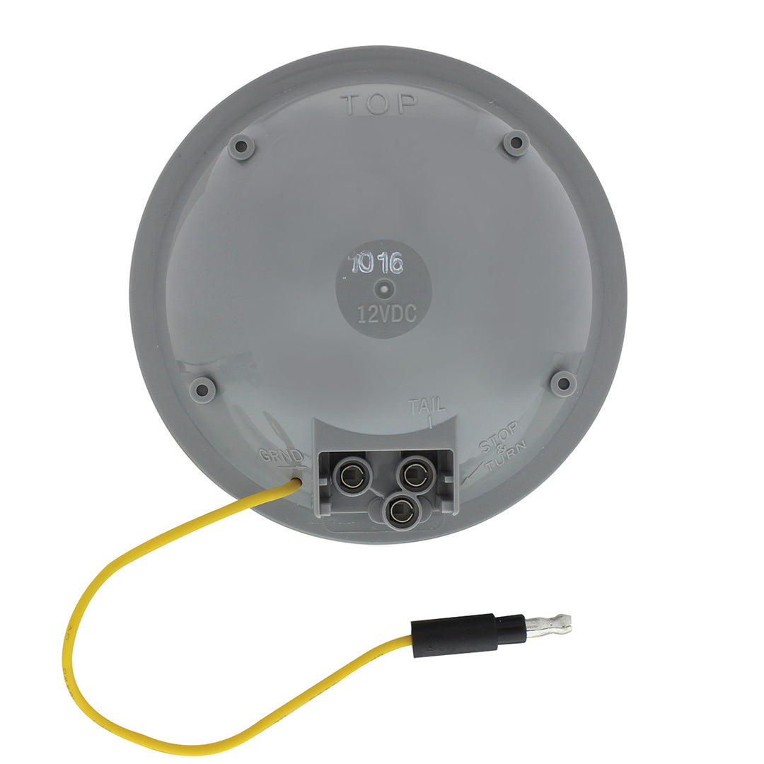 14 LED 4" Round Double Fury Light (Turn Signal) - Amber &amp; Blue LED/Clear Lens