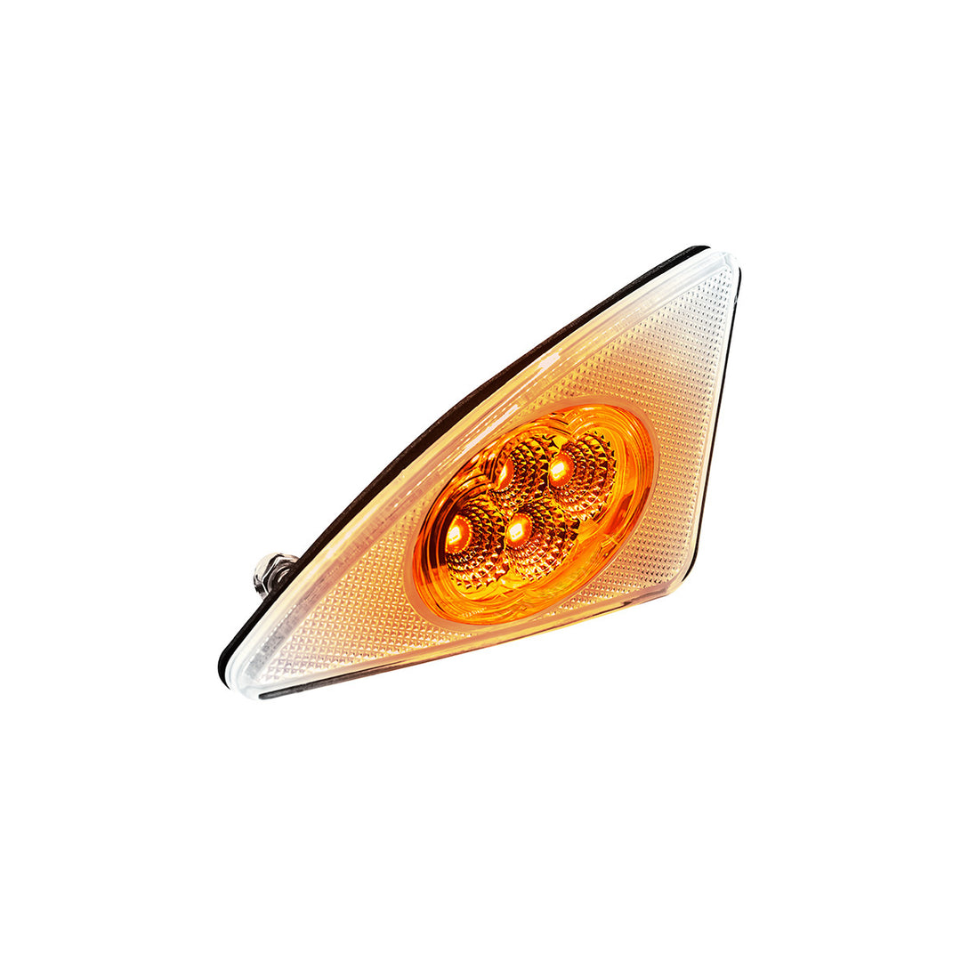 Double Fury 4 LED Fender Signal Light For 2008-2017 Kenworth T660 - Amber &amp; Red LED, Passenger