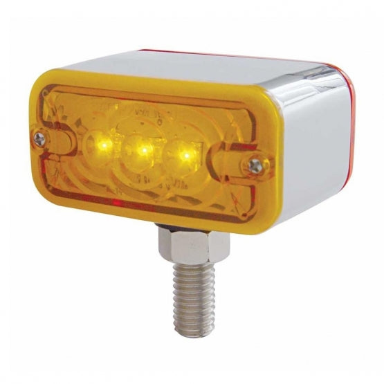 6 LED Double Face Light - T - Mount - Amber &amp; Red LED/Amber &amp; Red Lens