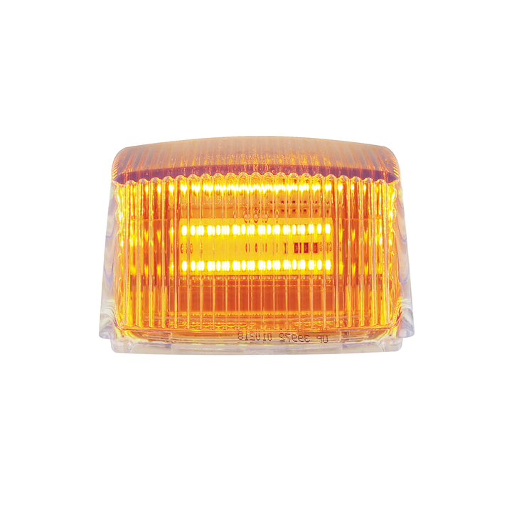 36 LED Square Cab Light - Amber LED/Clear Lens