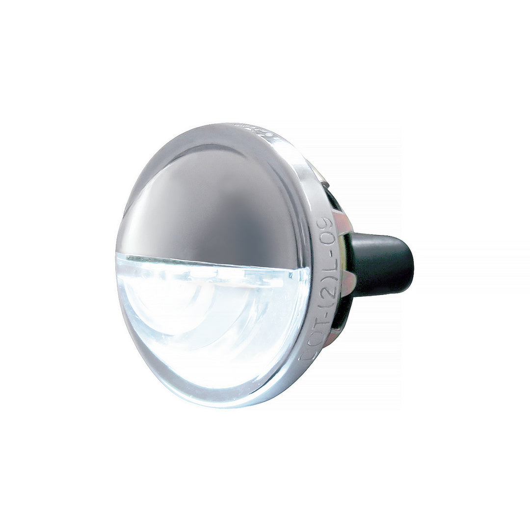 4 LED Round License Light - White LED (Bulk)