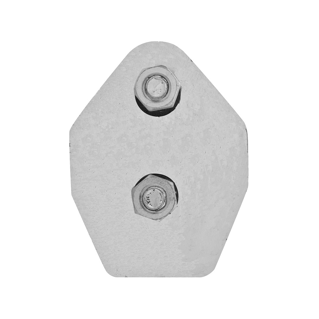 30" Stainless 45 - Degree Angled Heavy Duty Mud Flap Hangers - 2" Bolt Pattern (Pair)