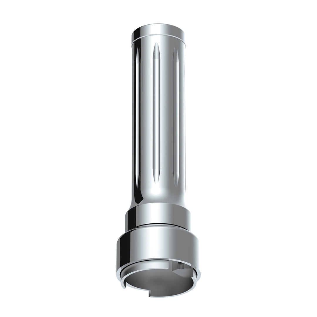 Thread-On Dallas Style Gearshift Knob With 9/10 Speed Adapter - Chrome/Vertical
