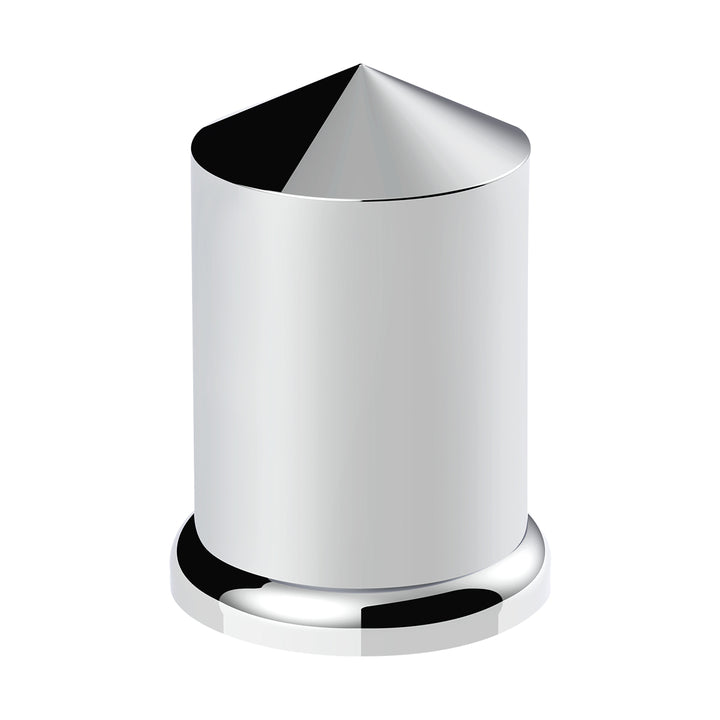 1-1/2" x 3" Chrome Plastic Pointed Nut Cover - Push-On (Bulk)