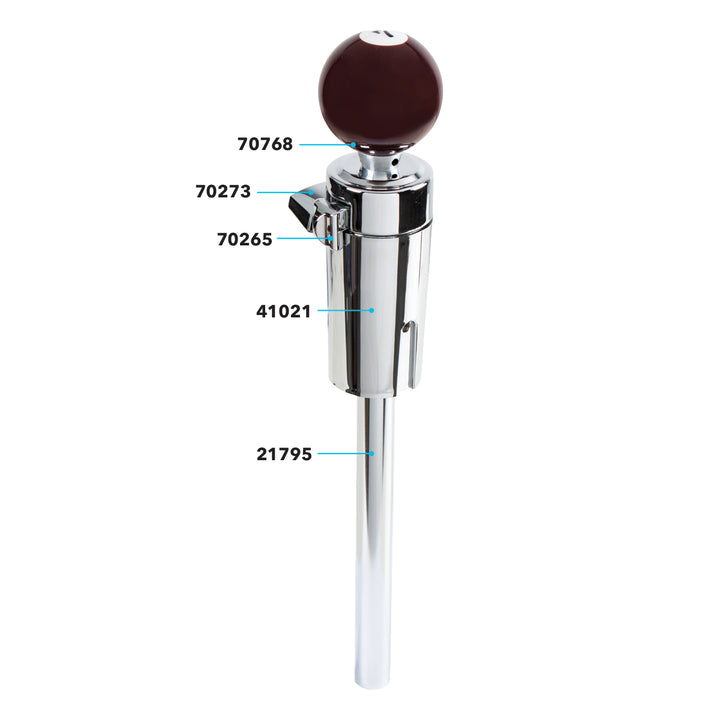 Number 7 Pool Ball Gearshift Knob For 13/15/18 Speed Eaton Style Shifters