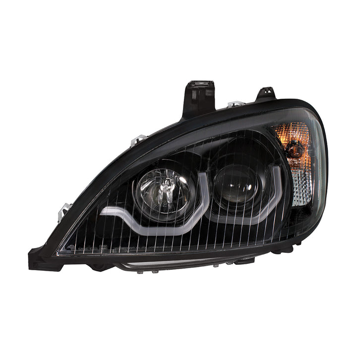 Blackout Projection Headlight With LED Position Light For 2001-2020 Freightliner Columbia - Driver