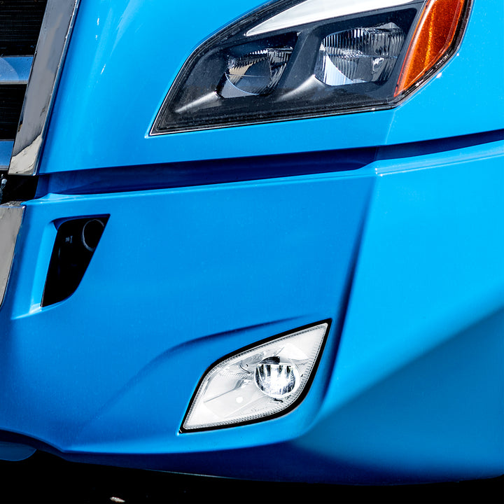 Chrome Single LED Fog Light For 2018-2024 Freightliner Cascadia - Driver - Competition Series