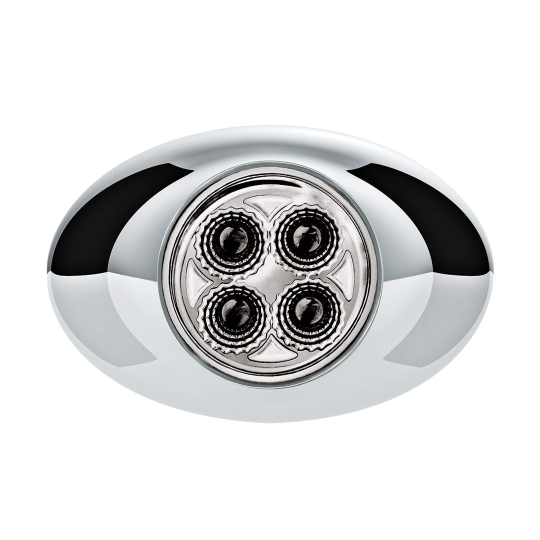 4 LED Double Fury Light (Clearance/Marker) - Red &amp; Green LED/Clear Lens