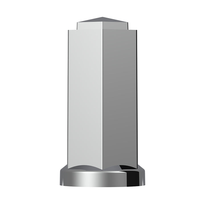 33mm X 4-1/4" Tall Chrome Plastic Hexagon Style Thread-On Nut Cover (Bulk)